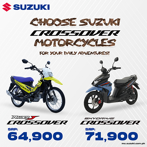 Reliable, affordable, dual-purpose! These are your Suzuki Crossover motorcycles!