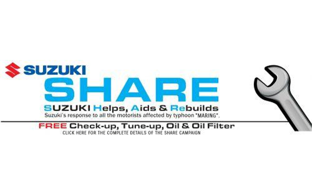 Suzuki Helps, Aids And Rebuilds Program For Typhoon Maring